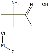 2-amino-2-methyl-3-butanoneoximedichloroplatinum(II) Struktur