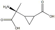 2-methyl-2-(2-carboxycyclopropyl)glycine Struktur