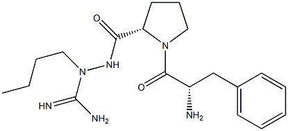 phenylalanyl-prolyl-amidobutylguanidine Struktur