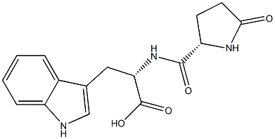 pyroglutamyltryptophan Struktur