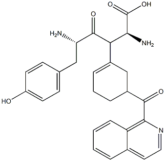 tyrosyl 1,2,3,4-tetrahydro-3-isoquinolinecarbonyl-phenylalanine Struktur