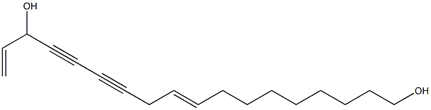 9,17-octadecadien-12,14-diyne-1,16-diol Struktur