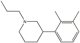 3-(2,3-dimethylphenyl)-N-n-propylpiperidine Struktur