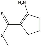 methyl-2-aminocyclopentene-1-dithiocarboxylic acid Struktur