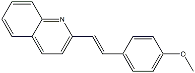 p-methoxy-2-styrylquinoline Struktur