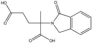 2-methyl-2-(1-oxoisoindol-2-yl)glutaric acid Struktur