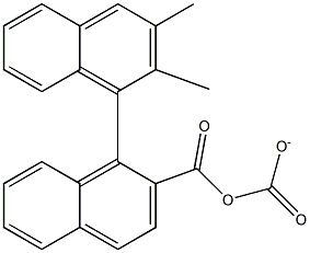 dimethyl 1,1'-binaphthyl-2',2'-dicarboxylate Struktur