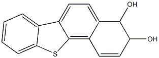 3,4-dihydro-3,4-dihydroxybenzo(b)naphtho(2,1-d)thiophene Struktur