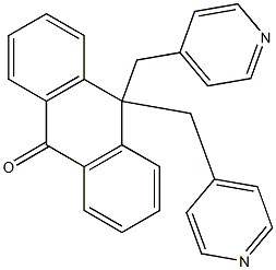 10,10-bis(4-pyridinylmethyl)-9(10H)-anthracenone Struktur