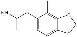 1-(4-methyl-1,3-benzodioxol-5-yl)-2-aminopropane Struktur