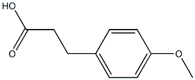 p-methoxyphenylpropionic acid Struktur