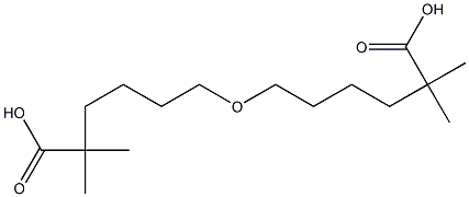 6,6'-oxybis(2,2-dimethylhexanoic acid) Struktur