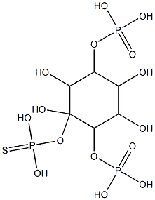 2-thiophosphoryloxyinositol 1,4-bis(dihydrogen phosphate) Struktur