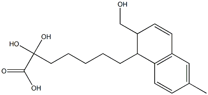 dihydroxy-7-(1,2-dihydro-2-hydroxymethyl-6-methylnaphthalen-1-yl)heptanoic acid Struktur