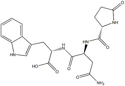 pyroglutamyl-asparagyl-tryptophan Struktur