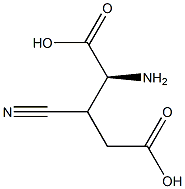 beta-cyanoglutamic acid Struktur