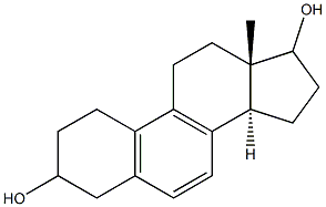 estra-5(10),6,8-triene-3,17-diol Struktur