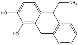 10-(aminomethyl)-9,10-dihydro-1,2-dihydroxyanthracene Struktur