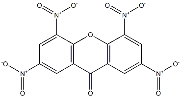 2,4,5,7-tetranitroxanthone Struktur