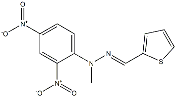 thiophene-2-carbaldehyde-N-(2,4-dinitrophenyl)-N-methylhydrazone Struktur