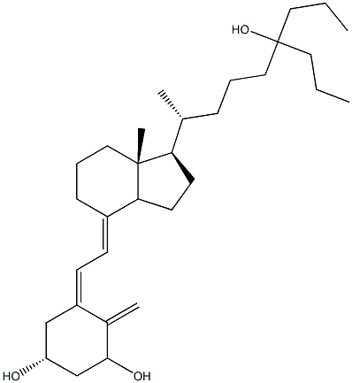 26,27-diethyl-1,25-dihydroxyvitamin D3 Struktur