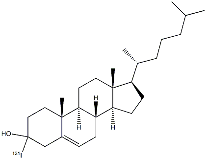 Iodocholesterol[131I] Struktur