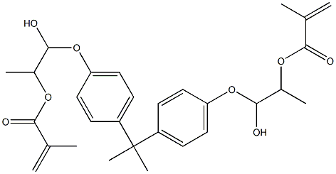 2,2-BIS(4-(2-METHACROYLOXYPROPOPOXY)PHENYL)PROPANE Struktur