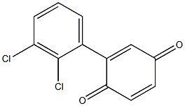 2-(2',3'-DICHLOROPHENYL)-1,4-BENZOQUINONE Struktur