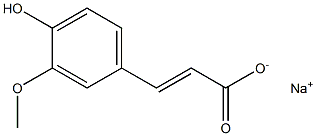 SODIUM3-METHOXY-4-HYDROXYCINNAMATE Struktur