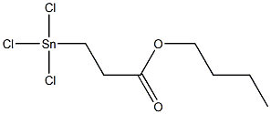 BETA-CARBOBUTOXYETHYLTINTRICHLORIDE Struktur