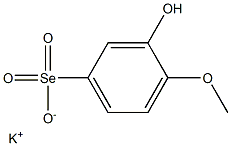 POTASSIUM3-HYDROXY-4-METHOXYBENZOLSELENONATE Struktur