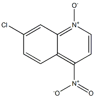 QUINOLINE,7-CHLORO-4-NITRO-,1-OXIDE Struktur