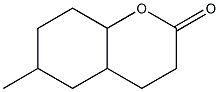 6-METHYLOCTAHYDROCOUMARIN Struktur