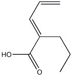 2-N-PROPYL-2,4-PENTADIENOICACID Struktur