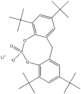 2,2'-METHYLENEBIS(4,6-DI-TERT-BUTYLPHENYL)LITHIUMPHOSPHATE Struktur