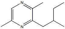 2,5-DIMETHYL-3-(2-METHYLBUTYL)PYRAZINE Struktur