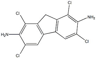 1,3,6,8-TETRACHLORO-2,7-FLUORENDIAMINE Struktur