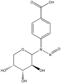 N-NITROSO-N-PARA-CARBOXYPHENYL-D-ARABINOSYLAMINE Struktur