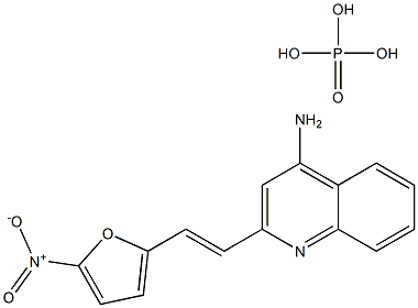 2-(5-NITRO-2-FURYLVINYL)-4-AMINO-QUINOLINEPHOSPHATE Struktur