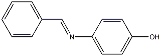 N-BENZYLIDENE-PARA-HYDROXYANILINE Struktur