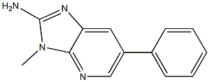 2-AMINO-3-METHYL-6-PHENYLIMIDAZO(4,5-B)PYRIDINE Struktur