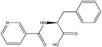 N-NICOTINOYL-L-PHENYLALANINE Struktur