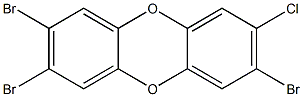 2,3,7-TRIBROMO-8-CHLORODIBENZO-PARA-DIOXIN Struktur