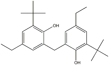 2,2'-METHYLENEBIS(4-ETHYL-6-TERTIARYBUTYLPHENOL) Struktur