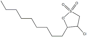 2-CHLORO-1,3-DODECANESULTONE Struktur