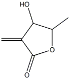 (+)-BETA-HYDROXY-ALPHA-METHYLENE-GAMMA-VALEROLACTONE Struktur