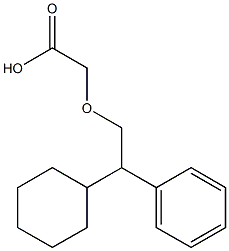 CYCLOHEXYLPHENYLETHOXYACETICACID Struktur