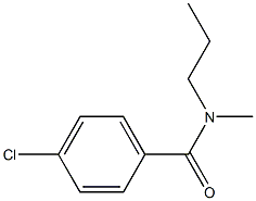 N-N-PROPYL-N-METHYL-PARA-CHLOROBENZAMIDE Struktur