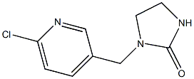 ((6-CHLORO-3-PYRIDINYL)METHYL)-2-IMADAZOLIDINONE Struktur