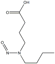 BUTYRICACID,4-(N-BUTYL-N-NITROSOAMINO)- Struktur